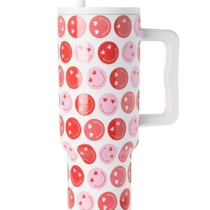 NWT - Simple Modern - LIMITED EDITION Smiley Hearts 40 oz Trek Tumbler